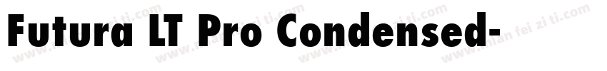 Futura LT Pro Condensed字体转换